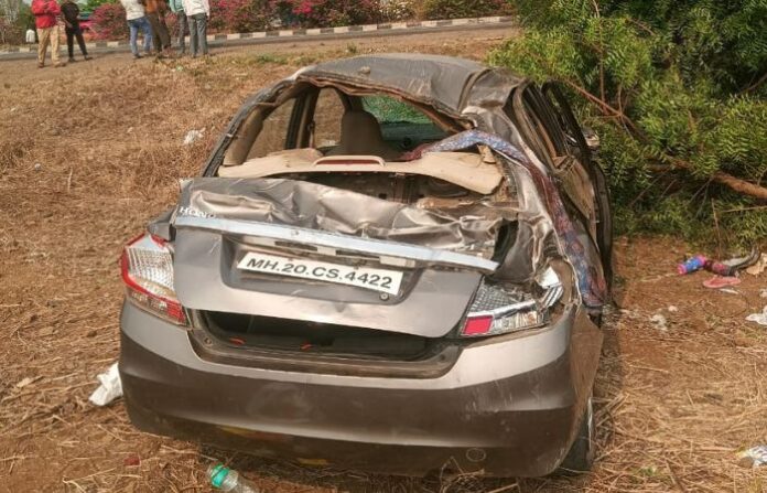 Dhule Solapur highway Accident