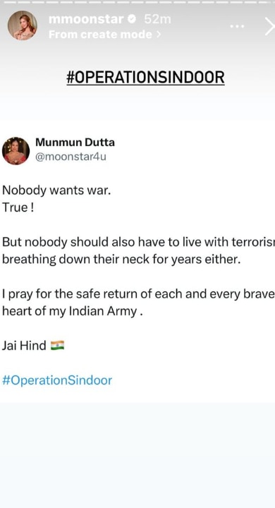 पाकिस्तानवर कोणालाही दहशतवादाच्या सावलीत राहायचे नाही, 'तारक मेहता ..' च्या 'बबिता जी'