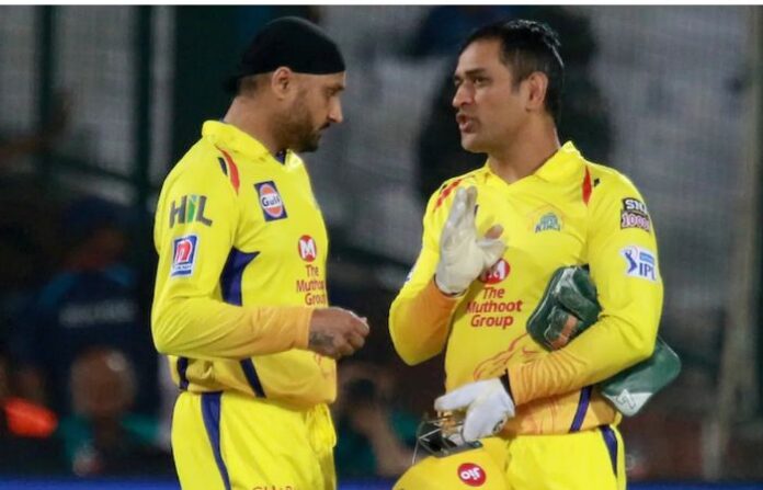 harbhajan singh and dhoni