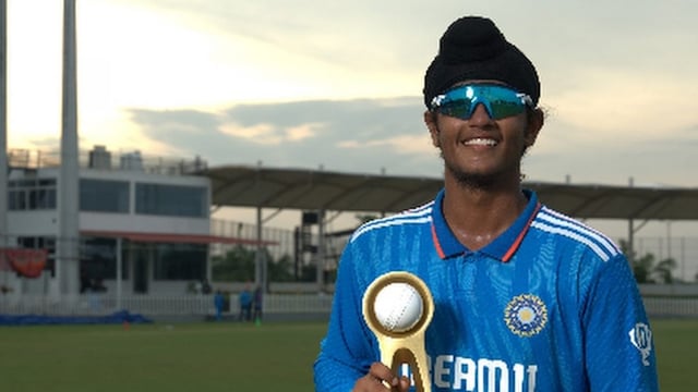 इंग्लंडमध्ये ट्रक चालकाचा मुलगा हार्वान्श पंगलिया इंडिया अंडर -१ for साठी ब्लिस्टरिंग शतकात मारतो | क्रिकेट बातम्या - न्यूज 18