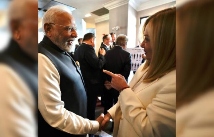 pm modi and giorgia meloni