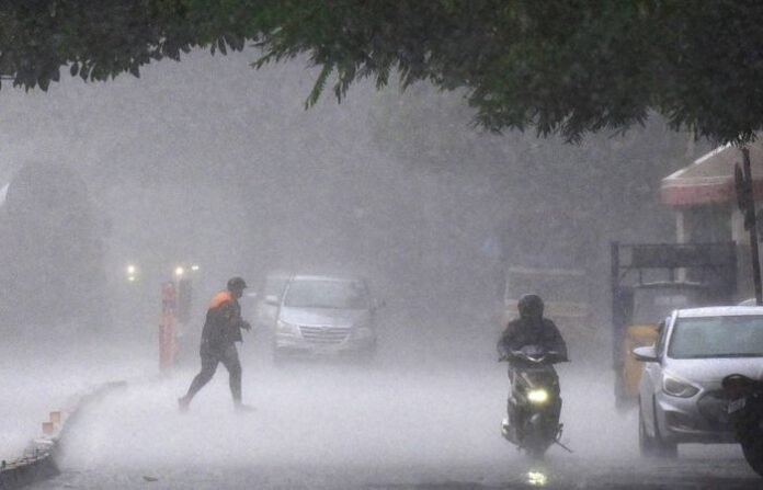 heavy rain