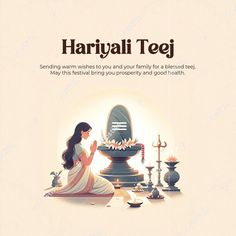 यात हे असू शकतेः एक स्त्री मेणबत्त्या आणि तिच्या सभोवतालच्या इतर वस्तू असलेल्या कारंजेसमोर जमिनीवर बसलेली आहे