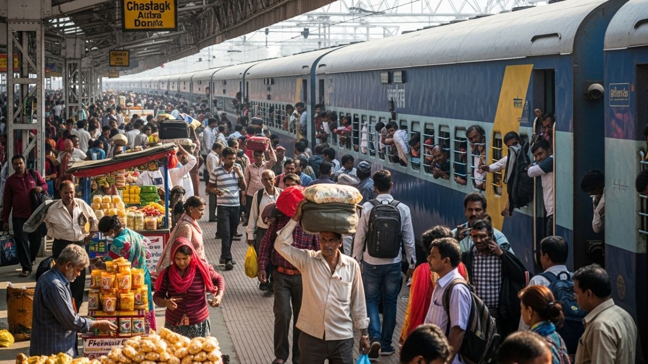 रेल्वे कायद्याच्या कलम १55 नुसार, ट्रेनमधील इतर प्रवाश्यांना त्रास देणारी कोणतीही वागणूक हा गुन्हा मानला जातो. यात मोबाइलवर जोरात आवाजात बोलणे, जोरात आवाजात संगीत वाजवणे किंवा अनावश्यक आवाज करणे समाविष्ट आहे.