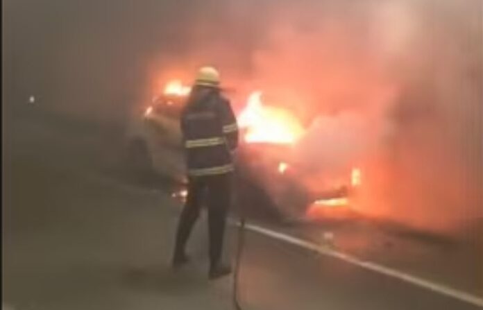 coastal road fire