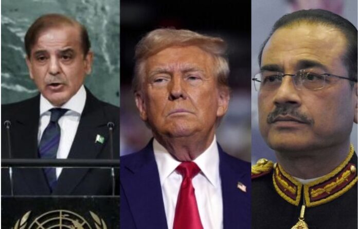shehbaz sharif asim munir and donald trump