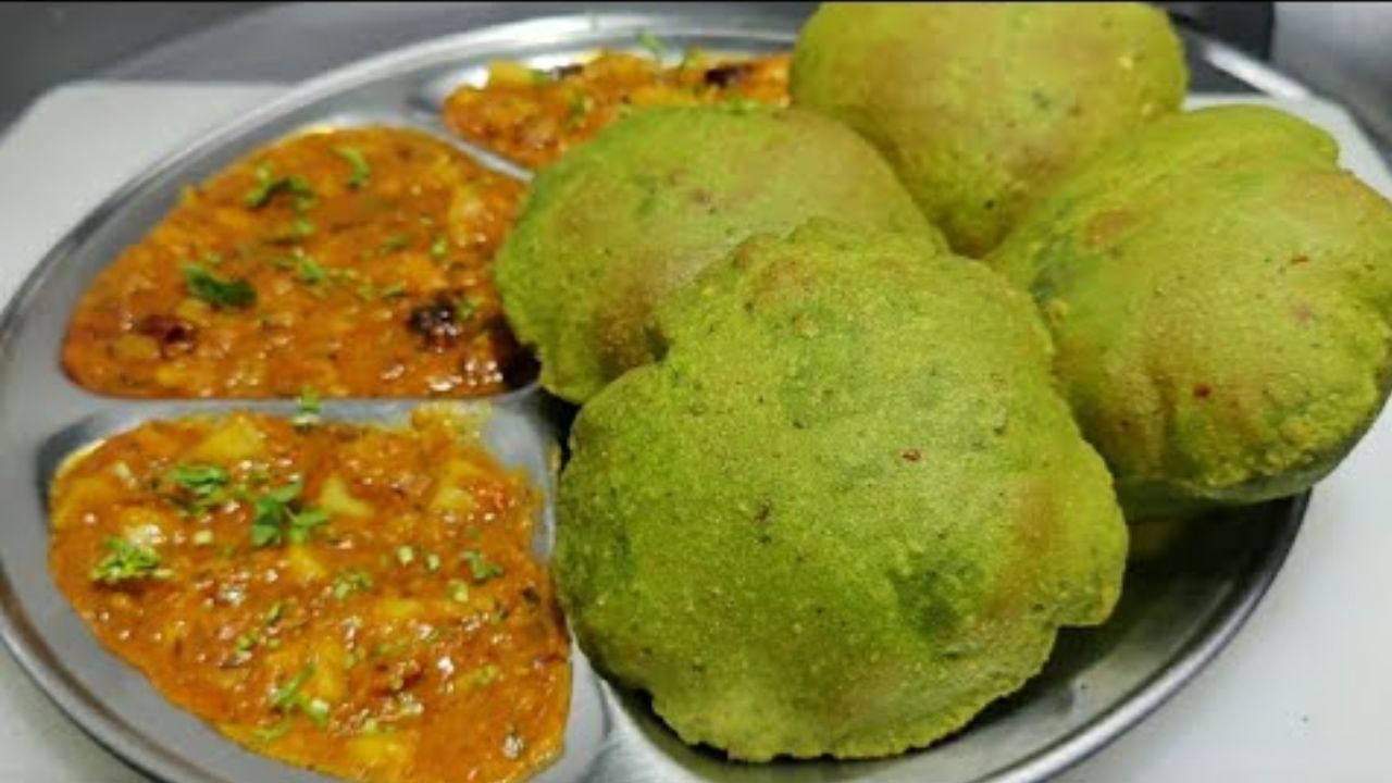 पालक पुरी रेसिपी