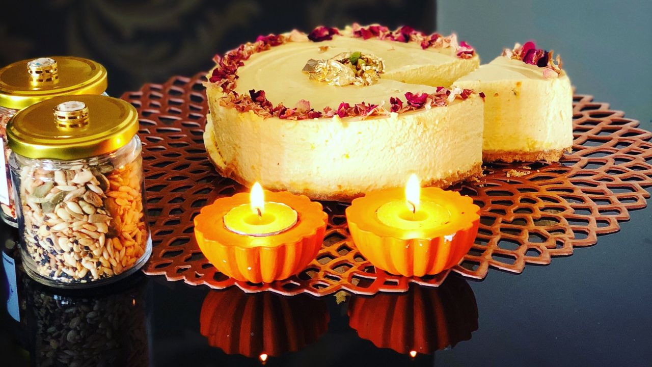 नो-बेक रसगुल्ला चीजकेक रेसिपी