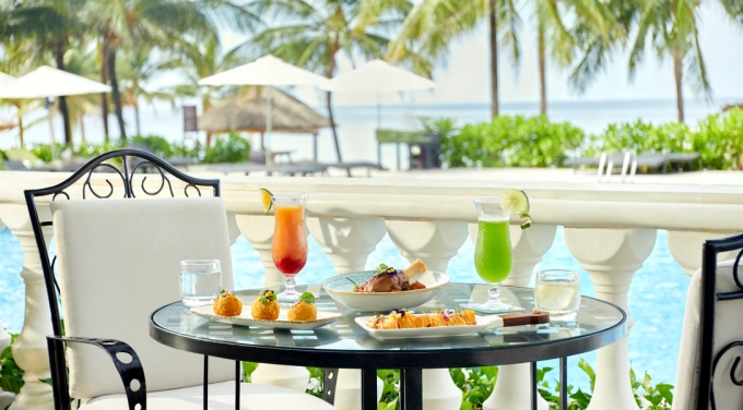 रिसॉर्टमध्ये प्रीमियम नाश्ता. Meliá Vinpearl Phu Quoc च्या फोटो सौजन्याने