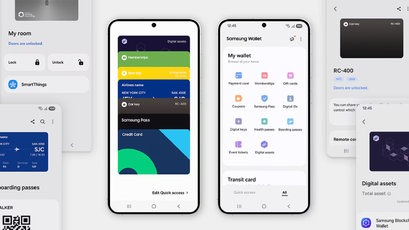 सॅमसंग वॉलेट स्क्रीन