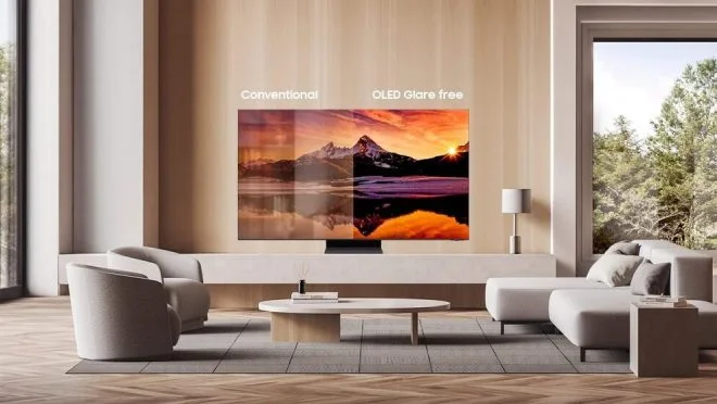 सॅमसंग s95d oled ग्लेअर फ्री Samsung S95D OLED ग्लेअर फ्री