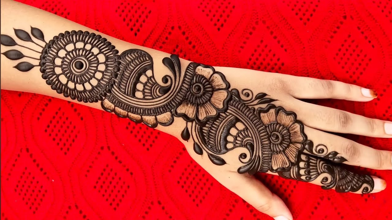 इंडो अरेबिक मेहंदी डिझाईन | फुल हँड मेहंदी डिझाईन | नवशिक्यांसाठी मेंदी डिझाइन