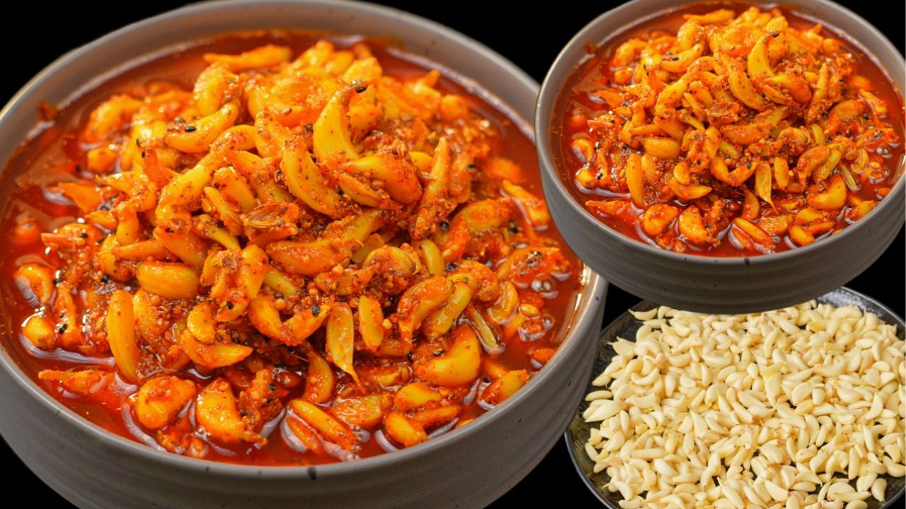 घरी लसणाचे लोणचे