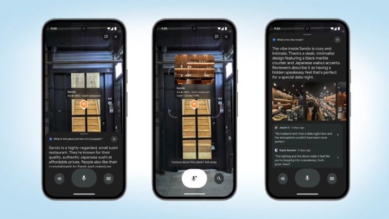 गुगल मॅप गुगल लेन्स Google नकाशे, मिथुन AI