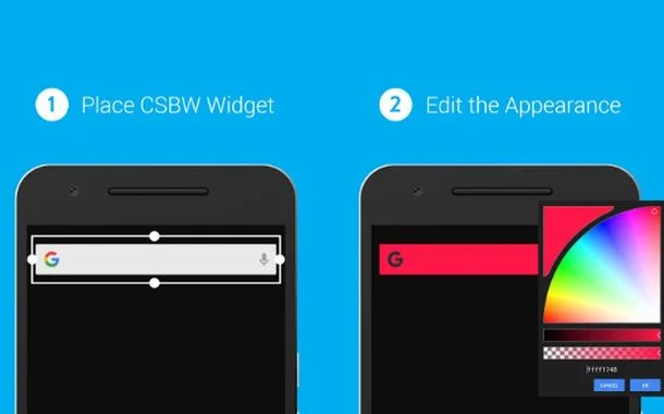 सानुकूल शोध बार विजेट सानुकूल शोध बार विजेट