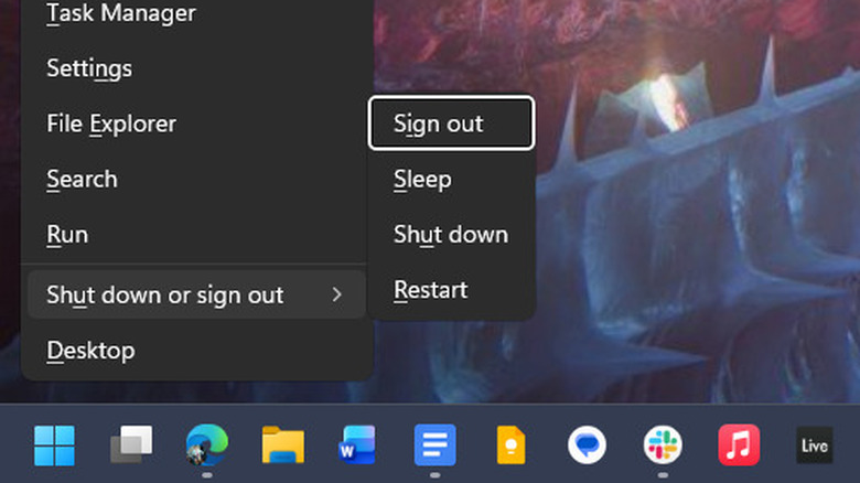 Windows 11 प्रारंभ संदर्भ मेनूमधील पॉवर पर्याय