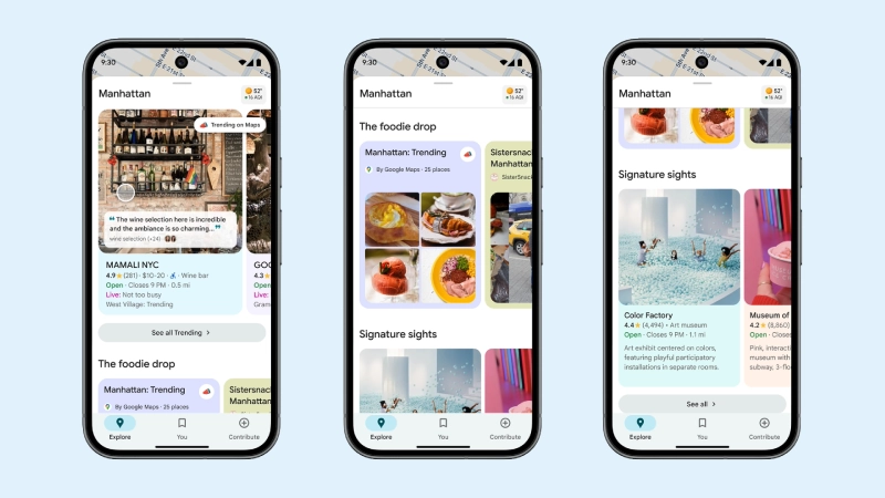 Google नकाशे अद्यतन