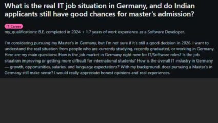 जर्मनीतील भारतीय विद्यार्थ्यांना नोकरीबद्दल इशारा