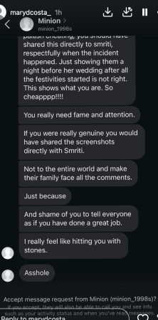 'रोजगार नाही': नृत्यदिग्दर्शक गुलनाझ खान लग्नाच्या एक दिवस आधी पलाश मुच्छालसोबत वन-नाइट-स्टँड अफवांवर; मेरी डिकोस्टा स्पष्ट करते की त्याने स्मृतीसोबत फसवणूक केली नाही