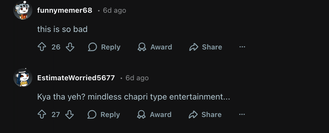 तू मेरी मैं तेरा मैं तेरा तू (प्रतिक्रिया) च्या टायटल ट्रॅकमध्ये कार्तिक आर्यन अक्षय कुमार, अनन्या पांडे पार्श्वभूमी नर्तकांसोबत मिसळून कॉपी करतो