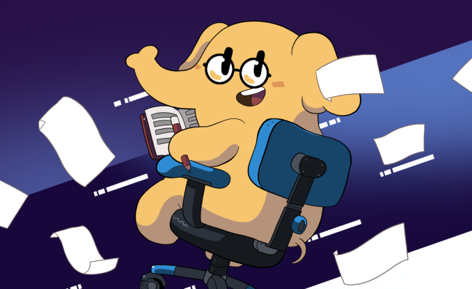 ऑफिसच्या खुर्चीवर बसून मस्तडॉन