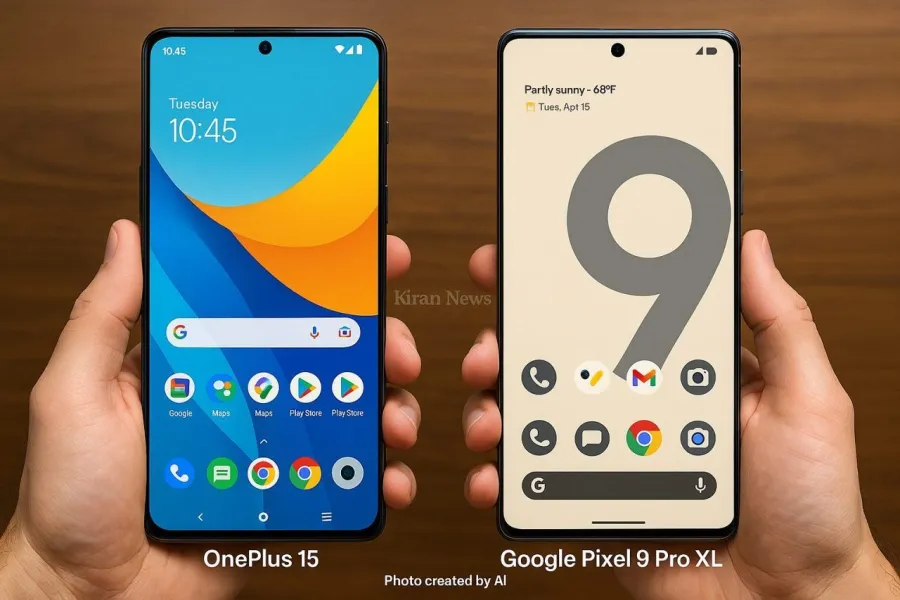 OnePlus 15 वि Pixel 9 Pro XL