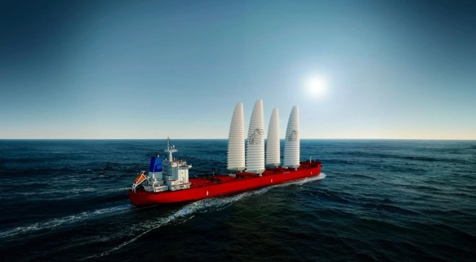 WISAMO ही जहाजांसाठी एक अनोखी पवन-उर्जित प्रणोदन प्रणाली आहे. मिशेलिनचे फोटो सौजन्याने