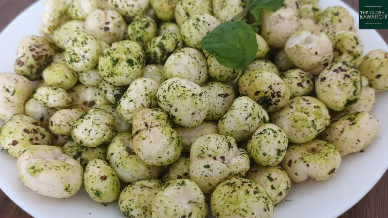 चटपटा पुदिना मखना नमकीन