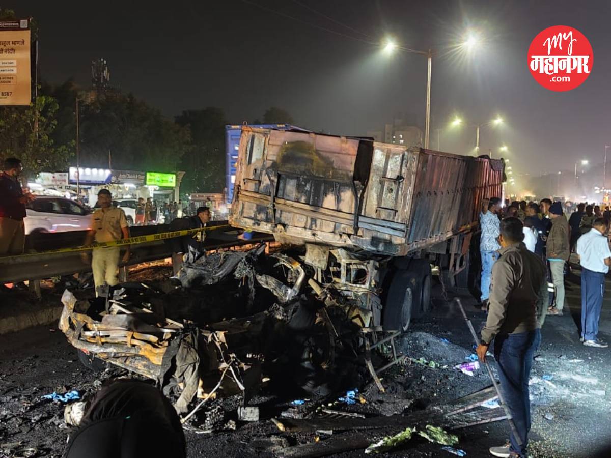 नवले पुलाचा अपघात फोटो पाहून तुम्हाला धक्का बसेल