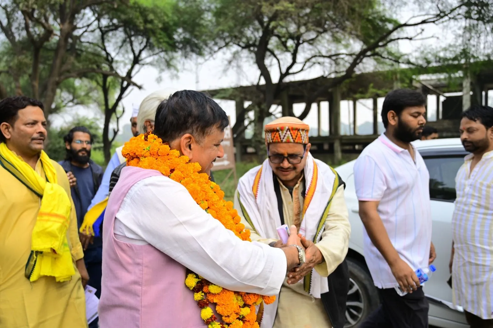 संजय सिंह पदयात्रा बातम्या