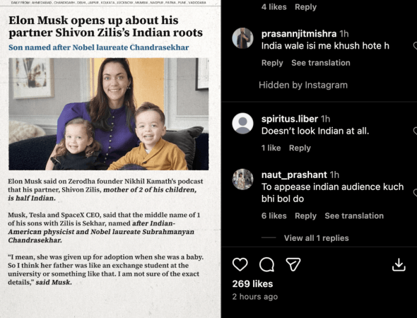 इलॉन मस्कचा अर्ध-भारतीय भागीदार शिवॉन झिलिस कोण आहे; मुलाचाही भारतीय संबंध आहे