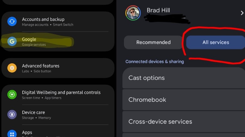 Galaxy S24 वर Samsung मेनू