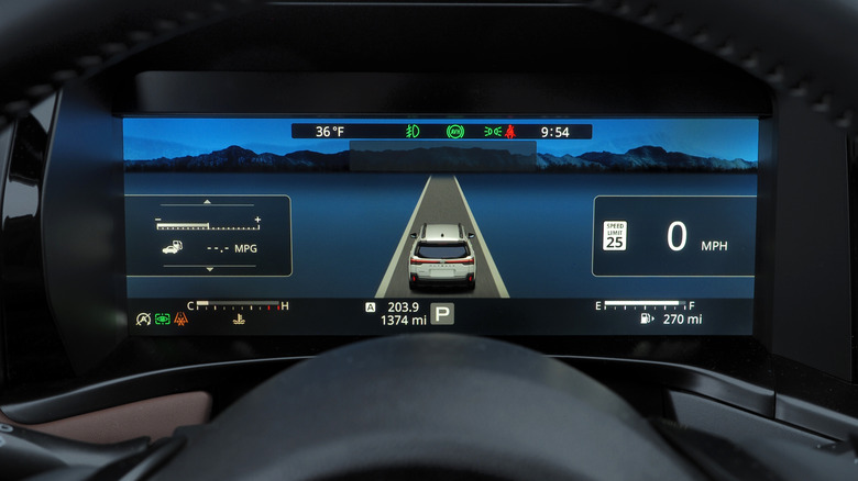 2026 सुबारू आउटबॅक डॅशबोर्ड डिस्प्ले