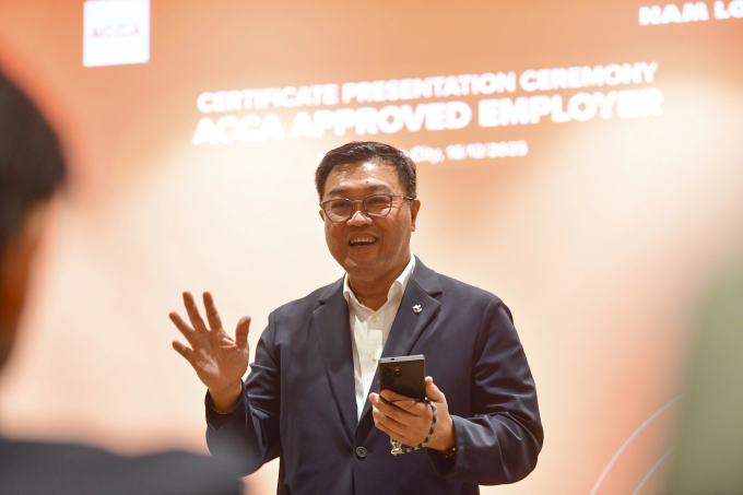 लुकास लोह या कार्यक्रमात बोलत होते. VnExpress/Thanh Tung द्वारे फोटो