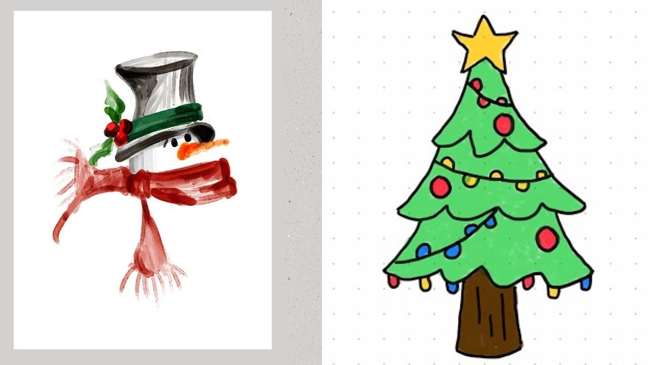 ख्रिसमस रेखांकन 7