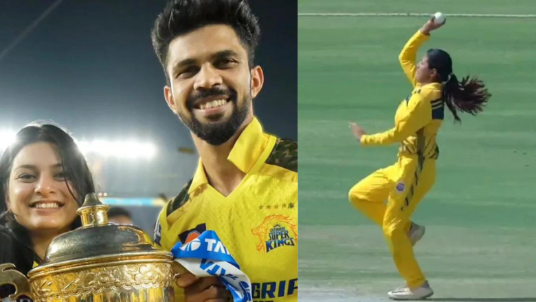 रुतुराज गायकवाड यांच्या पत्नी उत्कर्षा पवार यांची छायाचित्रे