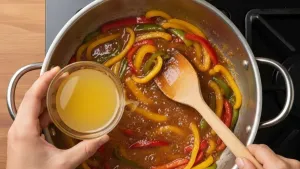 भोपळी मिरचीमध्ये लिंबाचा रस घालणे