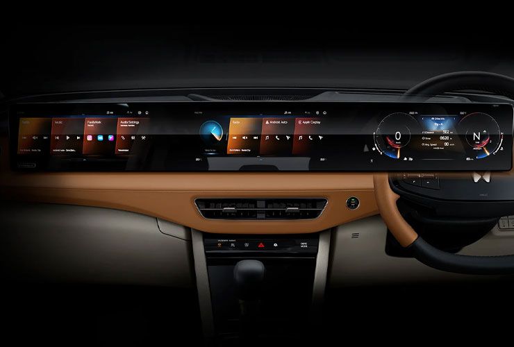 महिंद्रा xuv 7xo ट्रिपल स्क्रीन