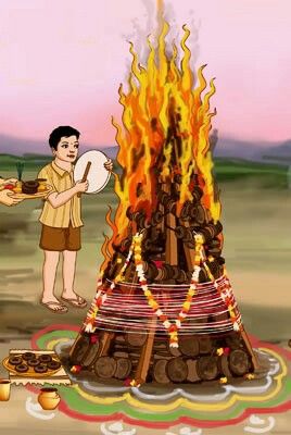 यात हे असू शकते: दोन लोक शेकोटीसमोर अन्न घेऊन उभे आहेत आणि एक व्यक्ती प्लेट धरून आहे