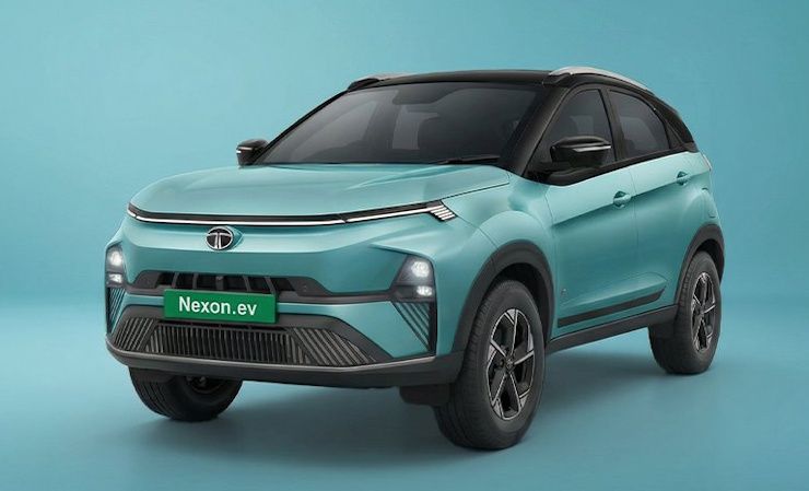 tata nexon.ev महासागर निळा