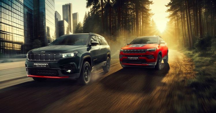 जीप कंपास मेरिडियन ट्रेल संस्करण वैशिष्ट्यीकृत