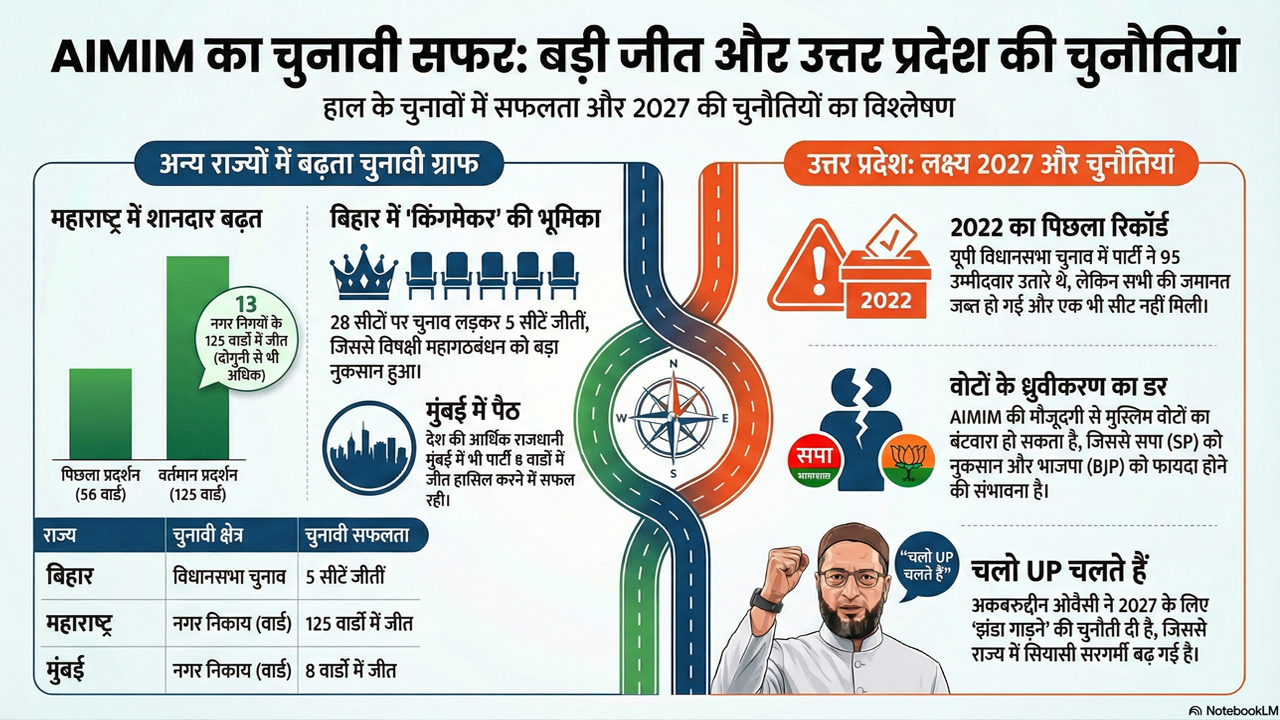 AIMIM UP इन्फोग्राफिक