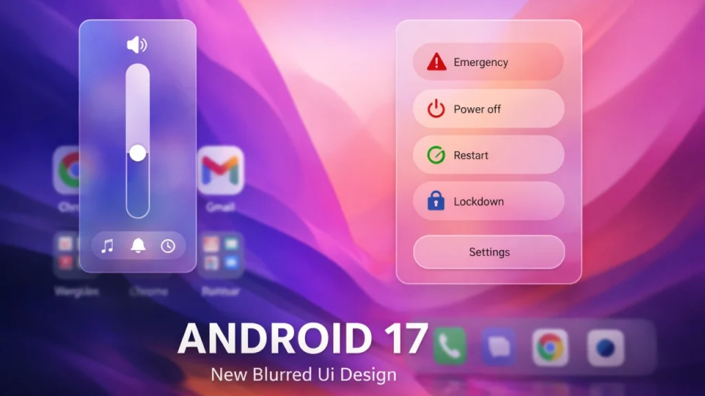 android17 ui डिझाइन
