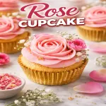 गुलाब कपकेक