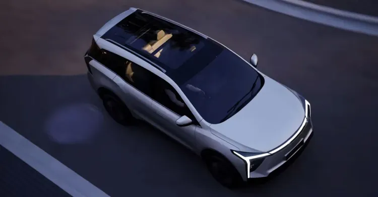 महिंद्रा xev 9s टॉप व्ह्यू महिंद्रा xev 9s टॉप व्ह्यू