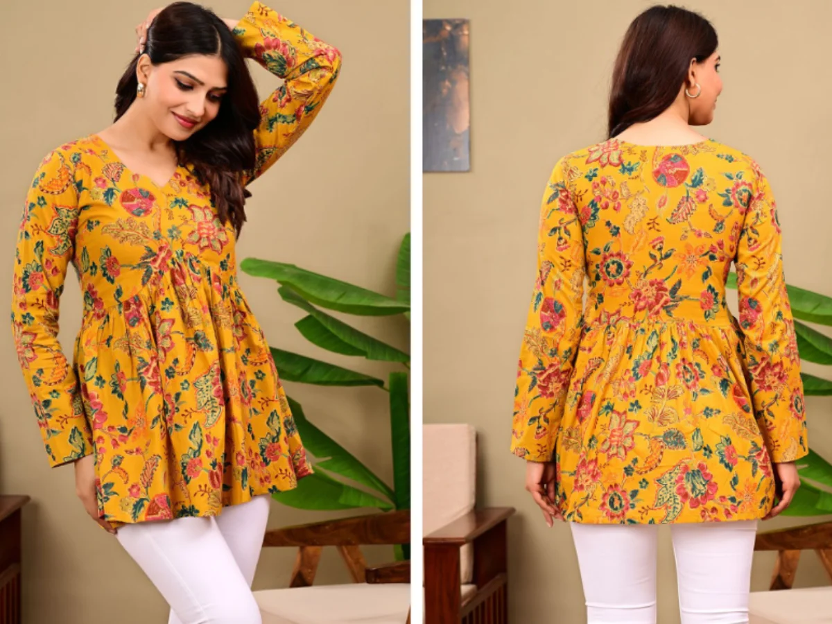 पेप्लम लाँगलाइन टॉप