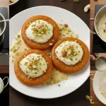 मालपुआ सर्व्हिंग प्लेटवर ठेवा, त्यावर जाड रबरी घाला, ड्रायफ्रुट्सने सजवा आणि होळीसाठी सर्व्ह करा.