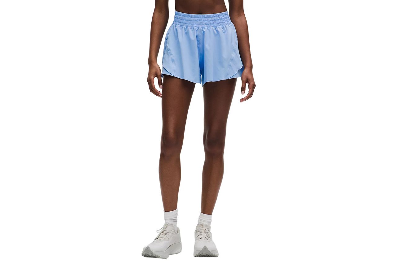 lululemon शेक इट आउट हाय-राईज रनिंग शॉर्ट क्रेडिट: lululemon