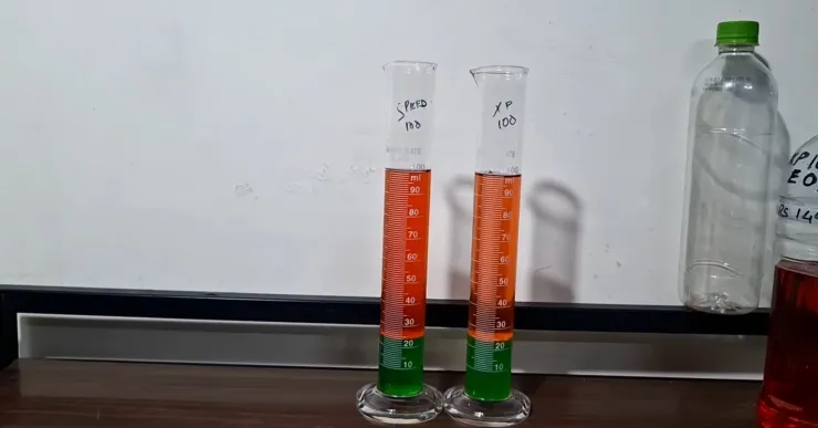 speed100-xp100-इथेनॉल-चाचणी