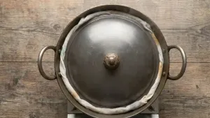 जर्दा पुलाव मंद आचेवर 8-10 मिनिटे साखरेचा पाक चांगला शोषून घेईपर्यंत शिजवा.